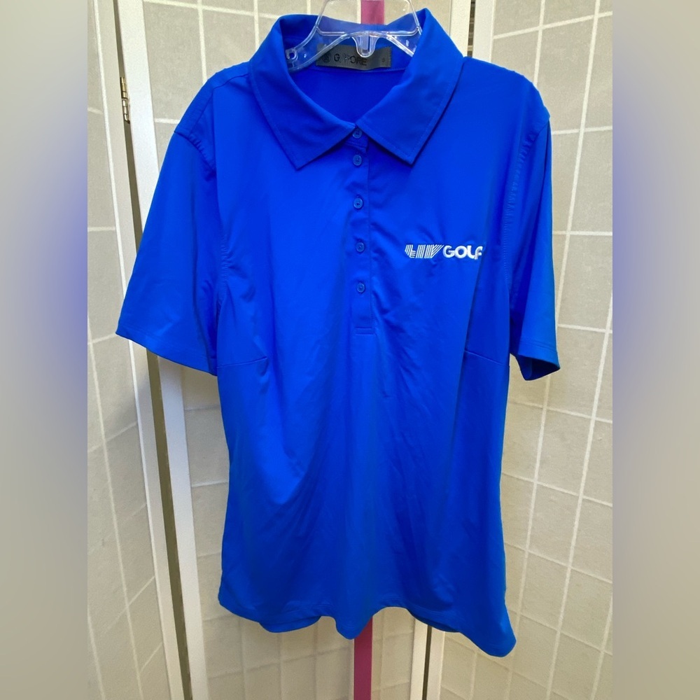 G/FORE Electric Blue Polo Shirt